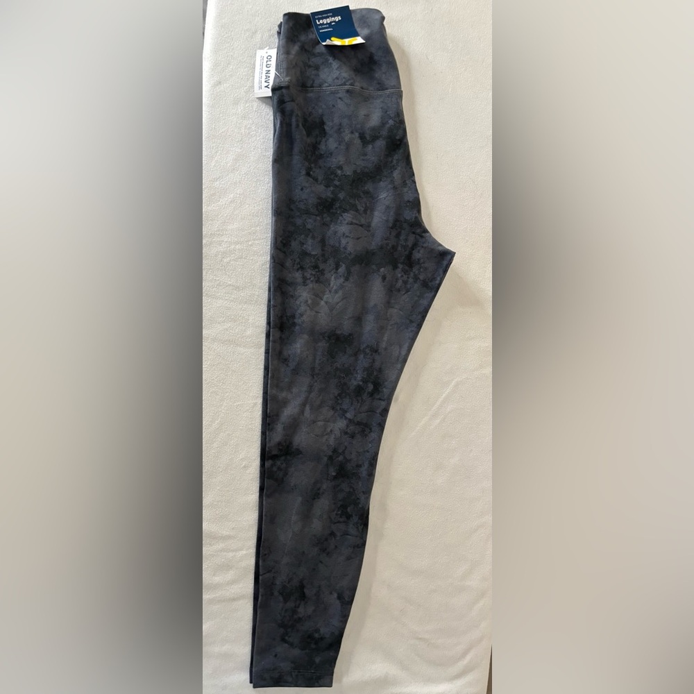 Leggings Old Navy Power Chill Tie Dye Size Large 7/8 Ankle Extra High Rise‎